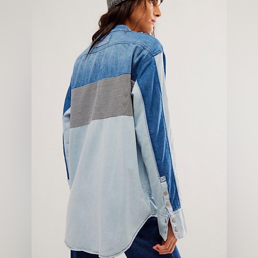We The Free Moto Color Block Shirt - Picture 6 of 6